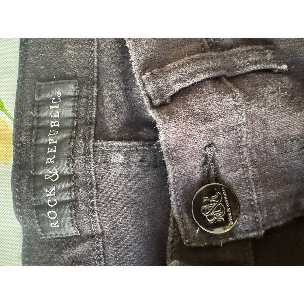 Rock & Republic Black Sequins Jeans Size 10 - Picture 5 of 8